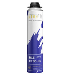 Профессиональная монтажная пена KRONbuild всесезонная Standart 65 FASST, 12 шт/упаковка 