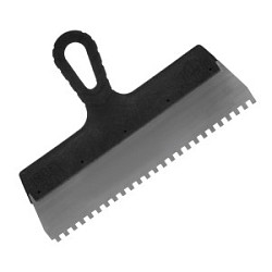 Шпатель фасадный прямой, нержавеющая сталь 0,45мм, пластиковая рукоятка, 300мм, (шт.)