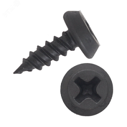 Саморезы "КЛОП" черный (со сверлом) 9,5 (3,5)